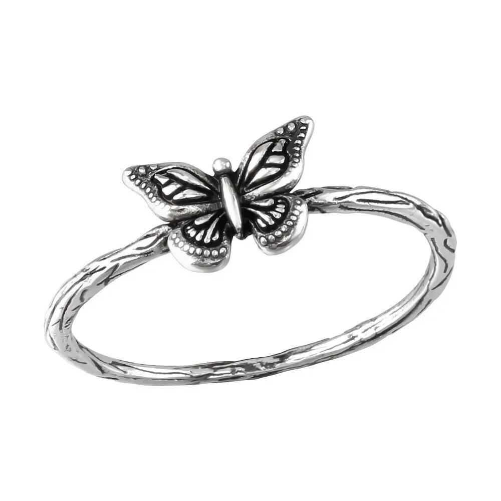 Sterling Silver Butterfly Ring